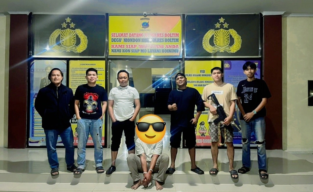 (Foto/Istimewa:Tim Satresnarkoba berhasil menangkap seorang pria yang diduga sebagai pengedar narkoba di wilayah Kabupaten Boltim)